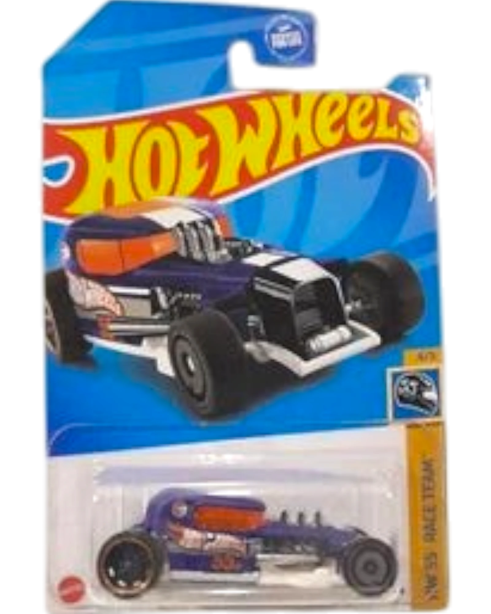 More Than Diecast Hot Wheels Mod Rod Treasure Hunt die-cast car in purple and white HW 55 Race Team livery