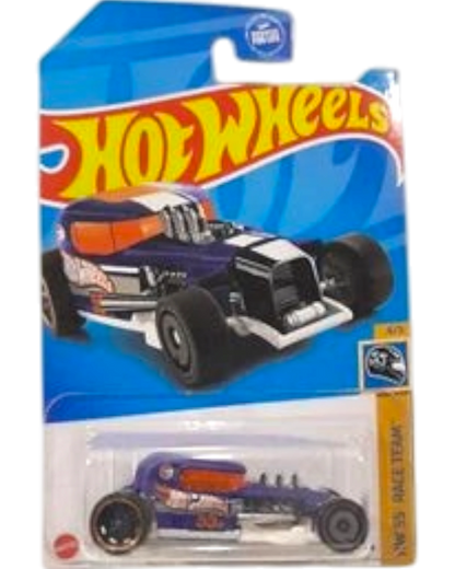 More Than Diecast Hot Wheels Mod Rod Treasure Hunt die-cast car in purple and white HW 55 Race Team livery