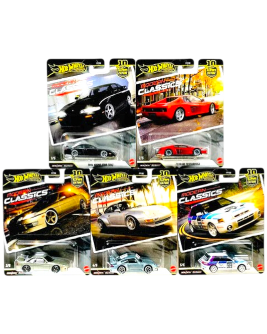 More Than Diecast Hot Wheels 2026 Car Culture Modern Classics set of 5 die-cast cars in packaging.