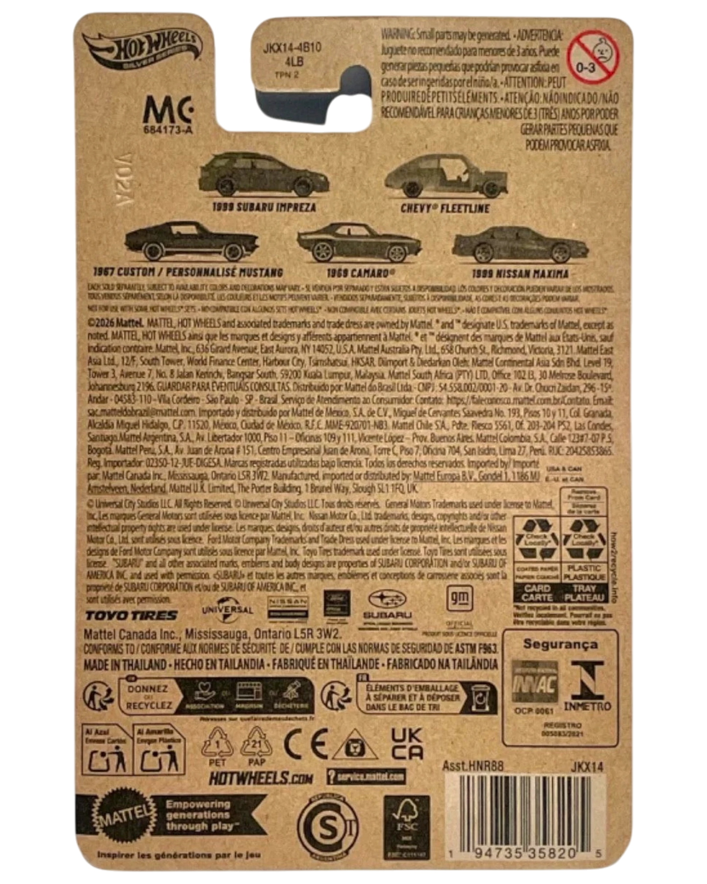 More Than Diecast 2026 Hot Wheels Silver Series Fast & Furious Dream Line Up Nissan Maxima toy car