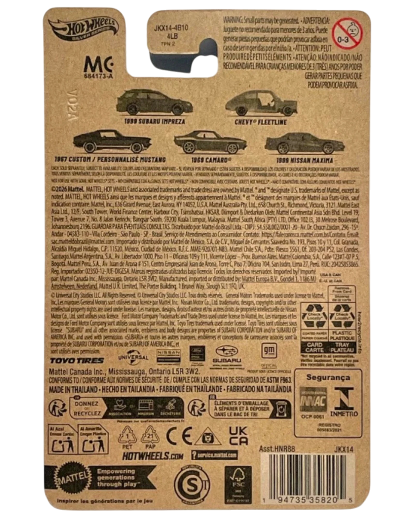 More Than Diecast 2026 Hot Wheels Silver Series Fast & Furious Dream Line Up Nissan Maxima toy car