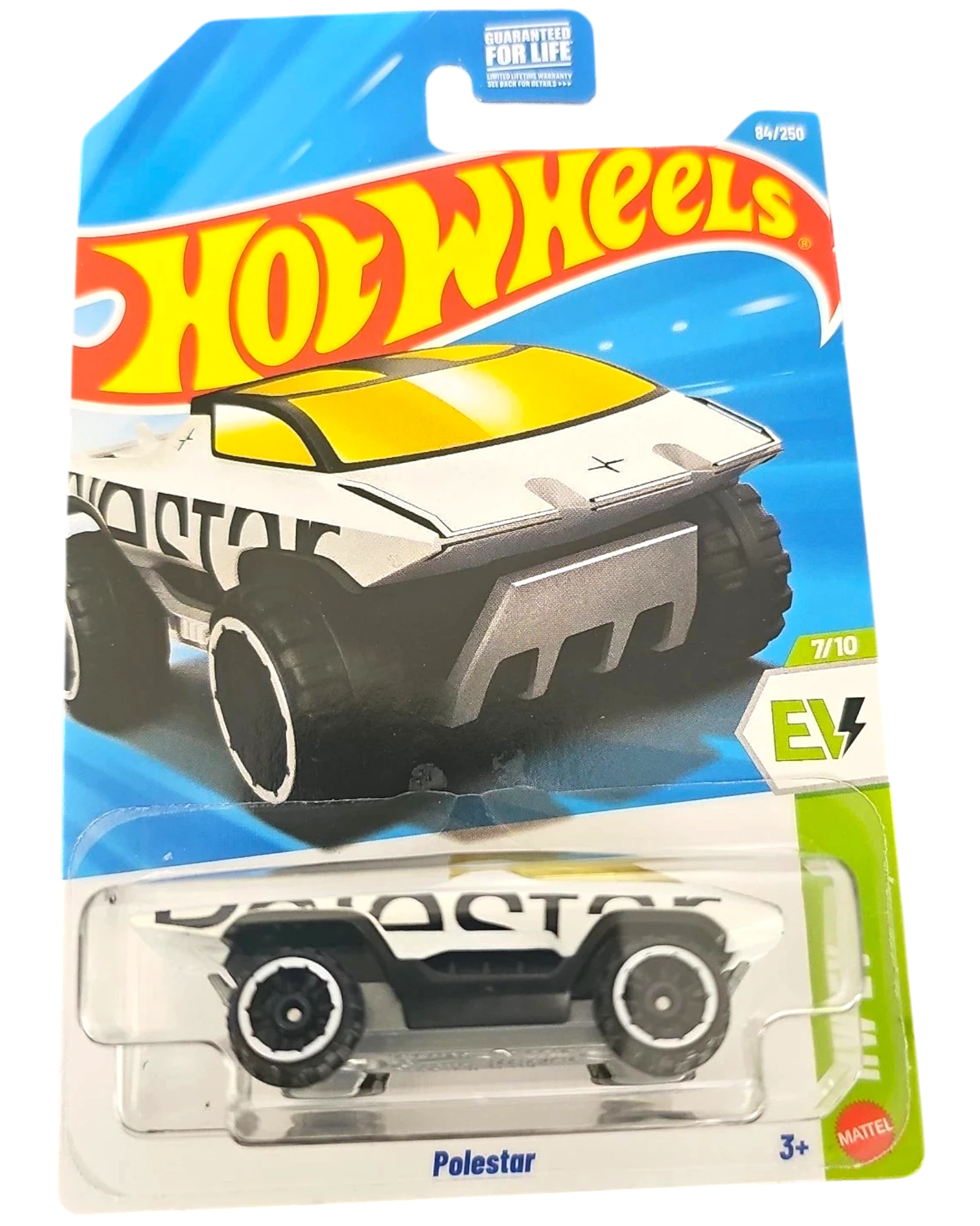 More Than Diecast Hot Wheels 2026 Polestar white 1:64 scale die-cast electric vehicle in original blister packaging