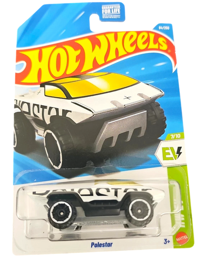 More Than Diecast Hot Wheels 2026 Polestar white 1:64 scale die-cast electric vehicle in original blister packaging