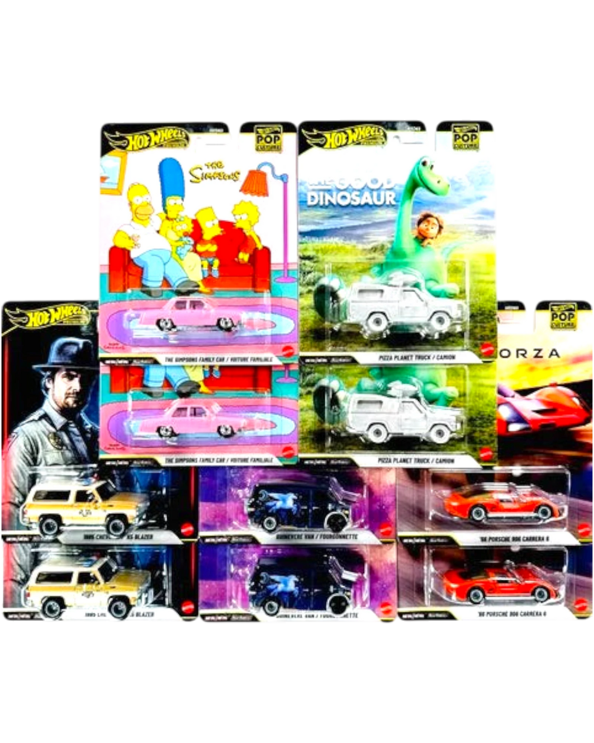 More Than Diecast Hot Wheels 2026 Pop Culture Case S featuring 10 premium die-cast cars in original blister packaging