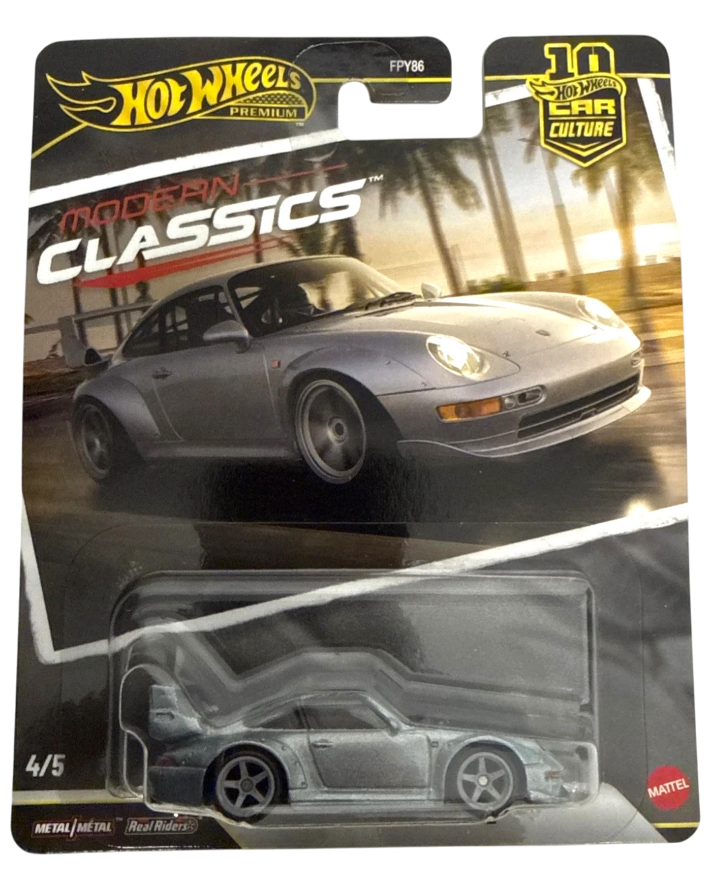 More Than Diecast Hot Wheels 2026 Porsche 933 GT2 silver die-cast car, Modern Classics series.