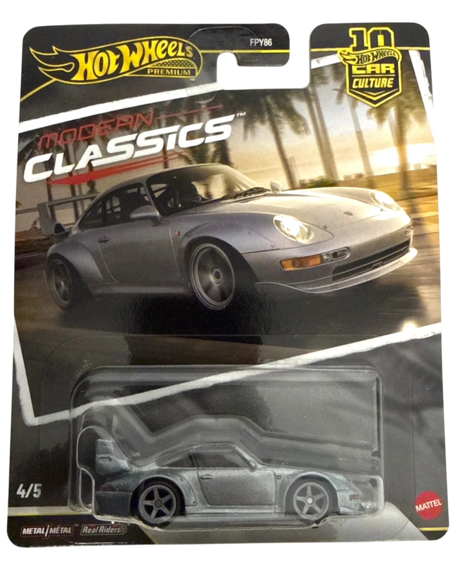 More Than Diecast Hot Wheels 2026 Porsche 933 GT2 silver die-cast car, Modern Classics series.