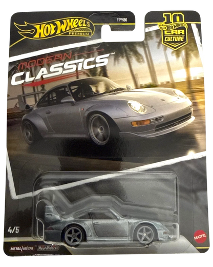 More Than Diecast Hot Wheels 2026 Porsche 933 GT2 silver die-cast car, Modern Classics series.
