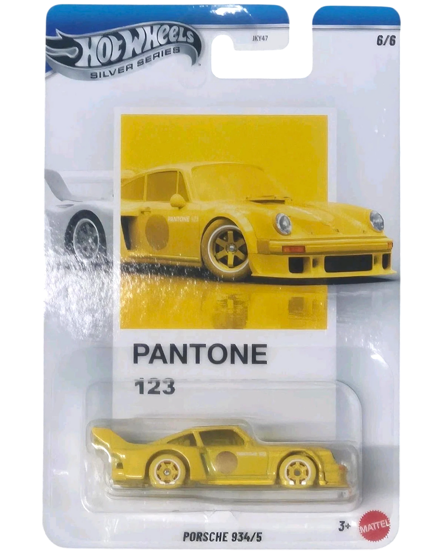 More Than Diecast Hot Wheels Porsche 934/5 1:64 scale die-cast car in yellow Pantone finish, Silver Series 6/6.