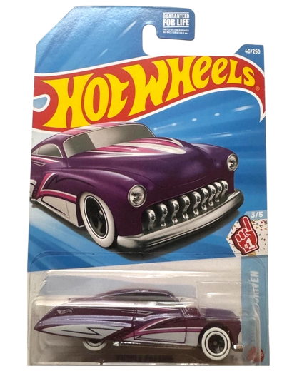 More Than Diecast 2026 Hot Wheels HW FAN DRIVEN purple passion diecast car with white and pink accents.