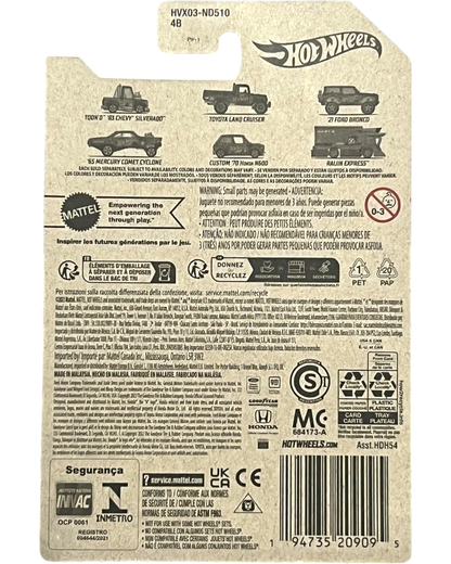 More Than Diecast Hot Wheels Raijin Express 56th Anniversary Pearl & Chrome Chase #6/6 die-cast car. Mint on card.