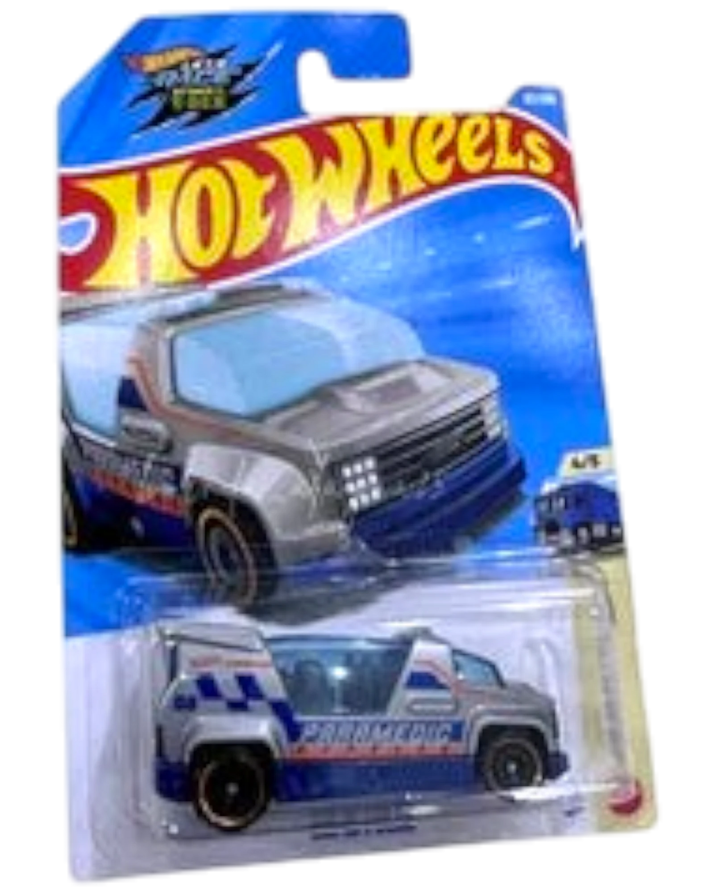 More Than Diecast Hot Wheels Rapid Pulse gray paramedic die-cast car in original K Case packaging