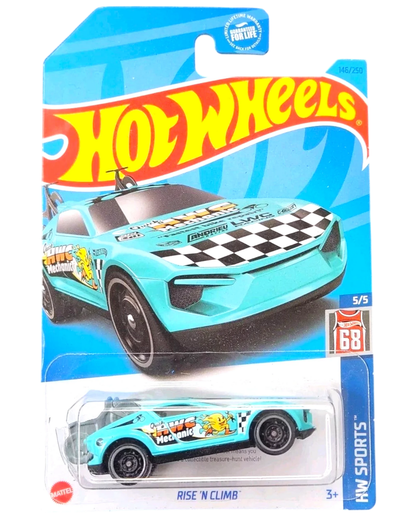 More Than Diecast Hot Wheels Rise N' Climb blue Treasure Hunt die-cast stunt truck in original blister packaging