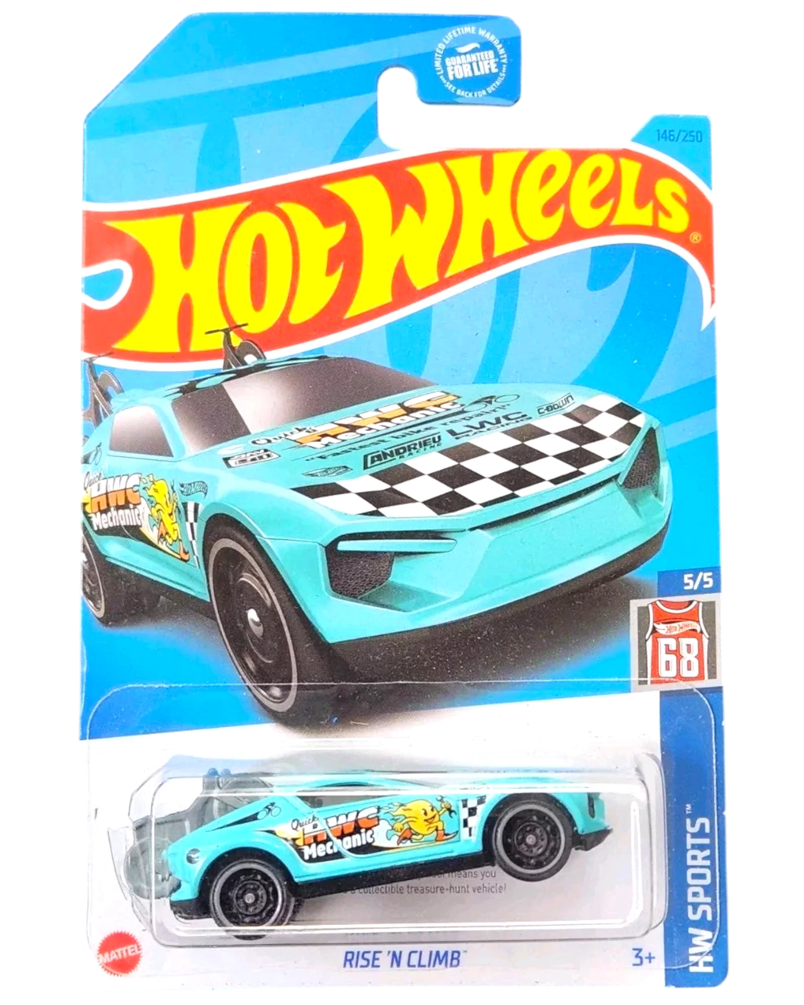 More Than Diecast Hot Wheels Rise N' Climb blue Treasure Hunt die-cast stunt truck in original blister packaging