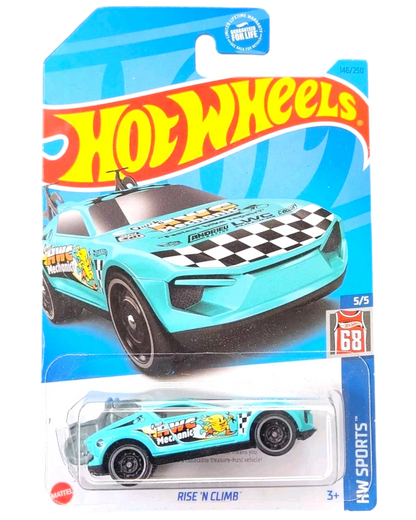 More Than Diecast Hot Wheels Rise N' Climb blue Treasure Hunt die-cast stunt truck in original blister packaging