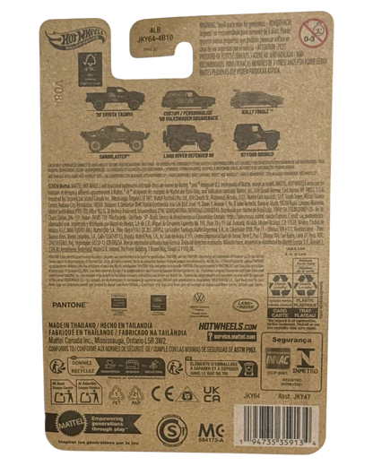 More Than Diecast Hot Wheels Sandblaster silver die-cast toy car with large tires and off-road details.