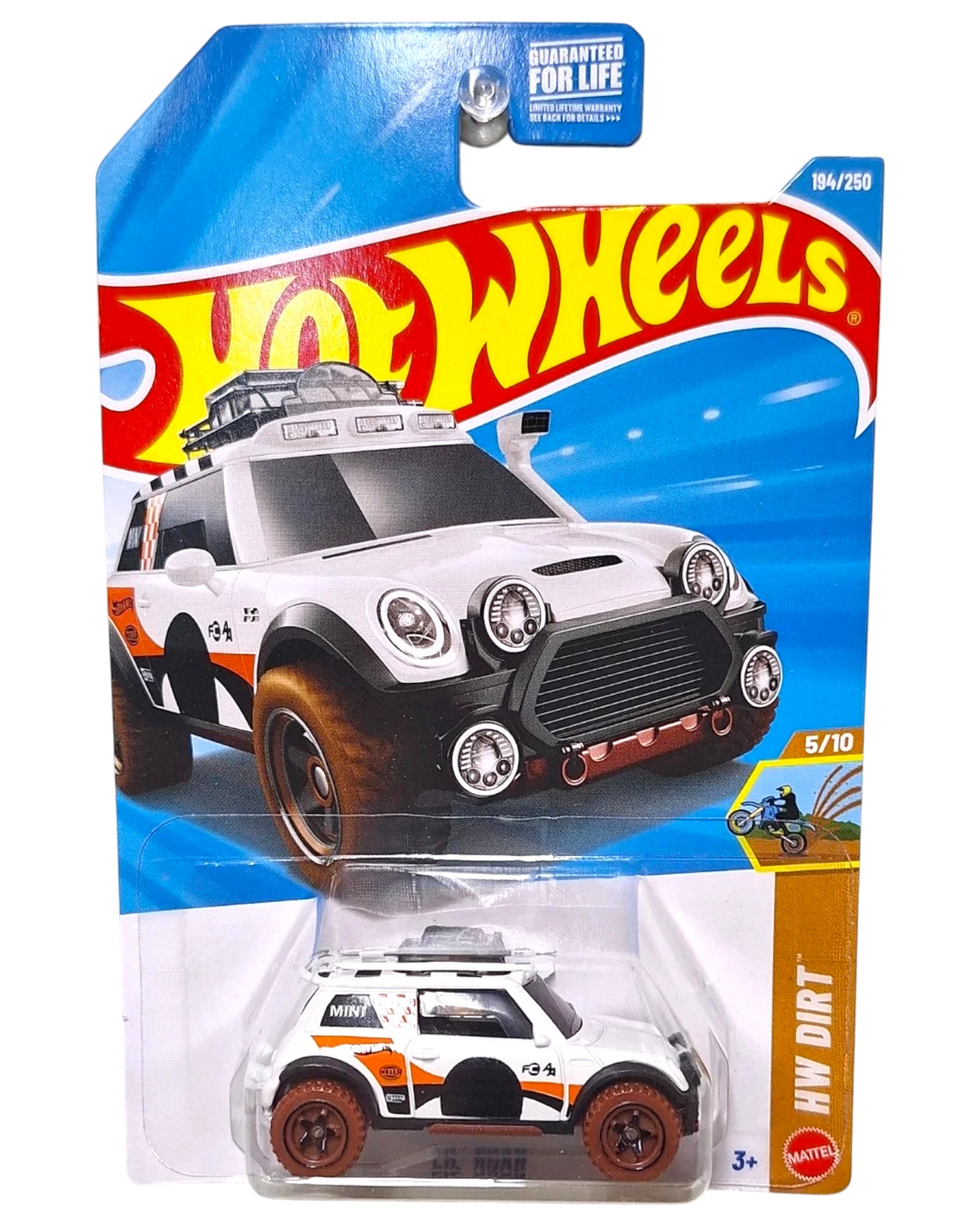More Than Diecast Hot Wheels Spider Mobile 195/250 white off-road rally car toy in original blister packaging