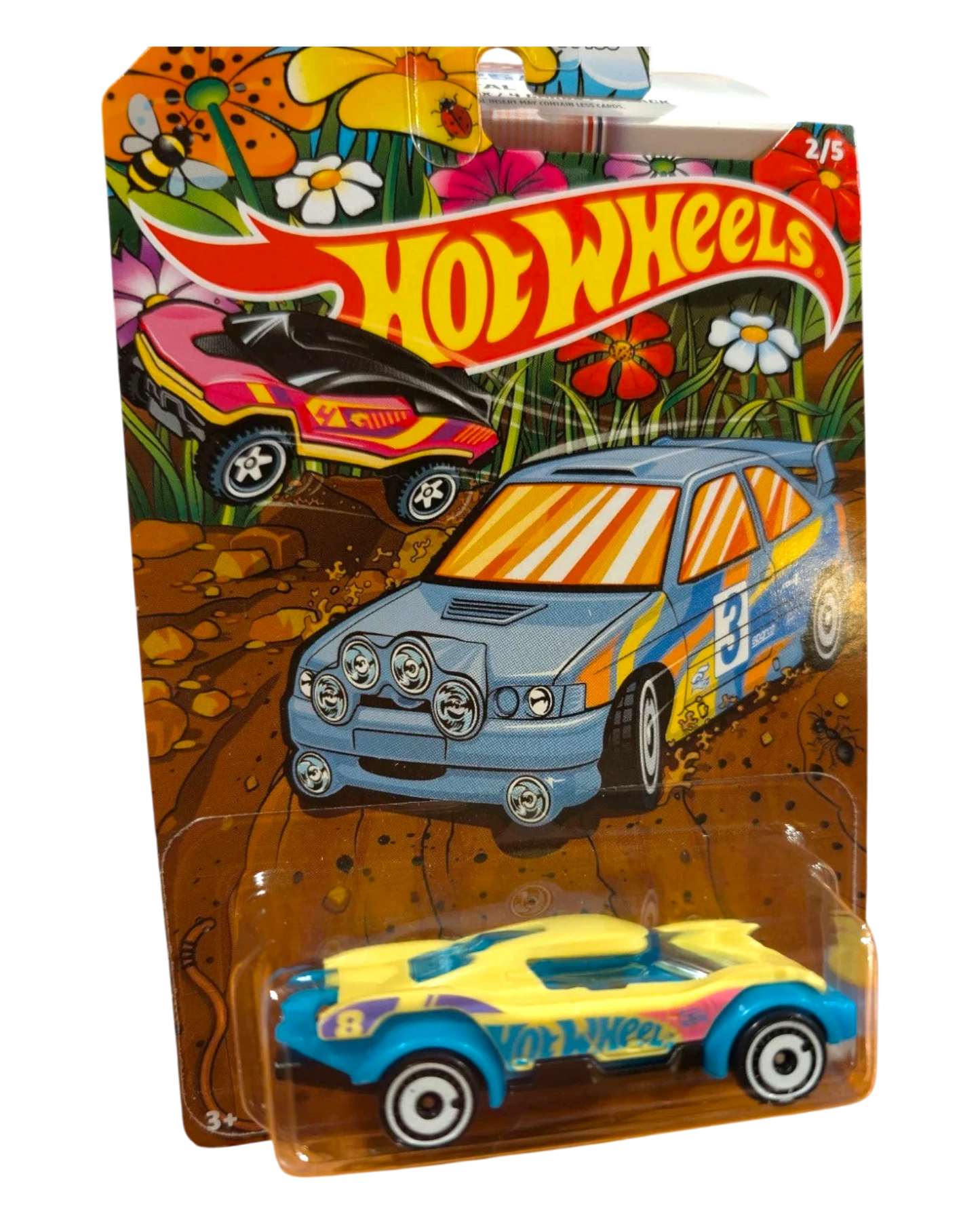 More Than Diecast Hot Wheels HW Spring Series complete set of 5 cars in packaging. Features colorful graphics with flowers, bees, and bugs.