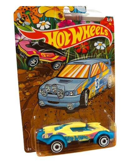 More Than Diecast Hot Wheels HW Spring Series complete set of 5 cars in packaging. Features colorful graphics with flowers, bees, and bugs.