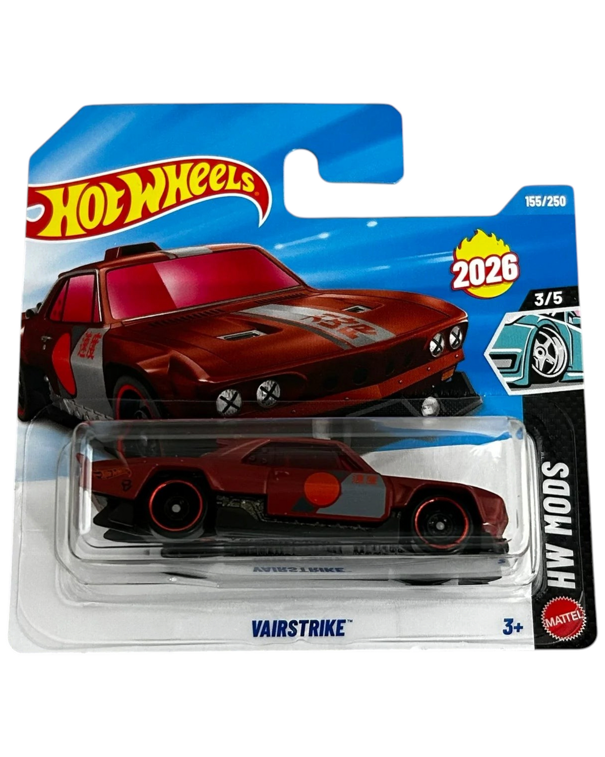 More Than Diecast Hot Wheels Vairstrike 1:64 scale die-cast car in 2026 Mods short card packaging