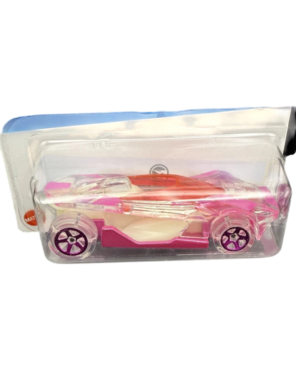 More Than Diecast Hot Wheels Treasure Hunt HW Warp Speeder in pink with X-Raycers deco in original blister packaging