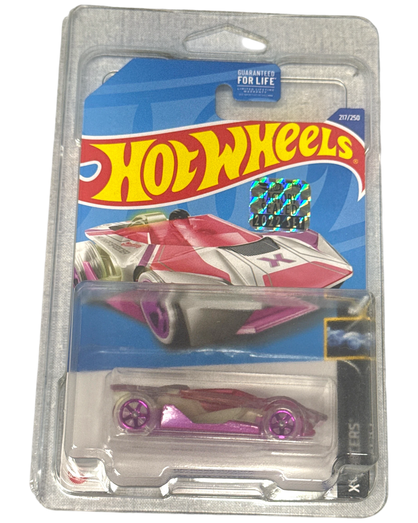 More Than Diecast Hot Wheels Warp Speeder pink X-Raycers Treasure Hunt die-cast car in original blister packaging