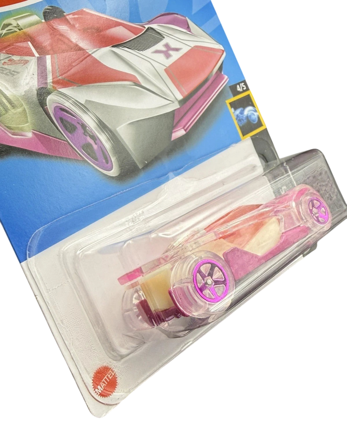 More Than Diecast Hot Wheels Warp Speeder Treasure Hunt pink die-cast car in original blister packaging