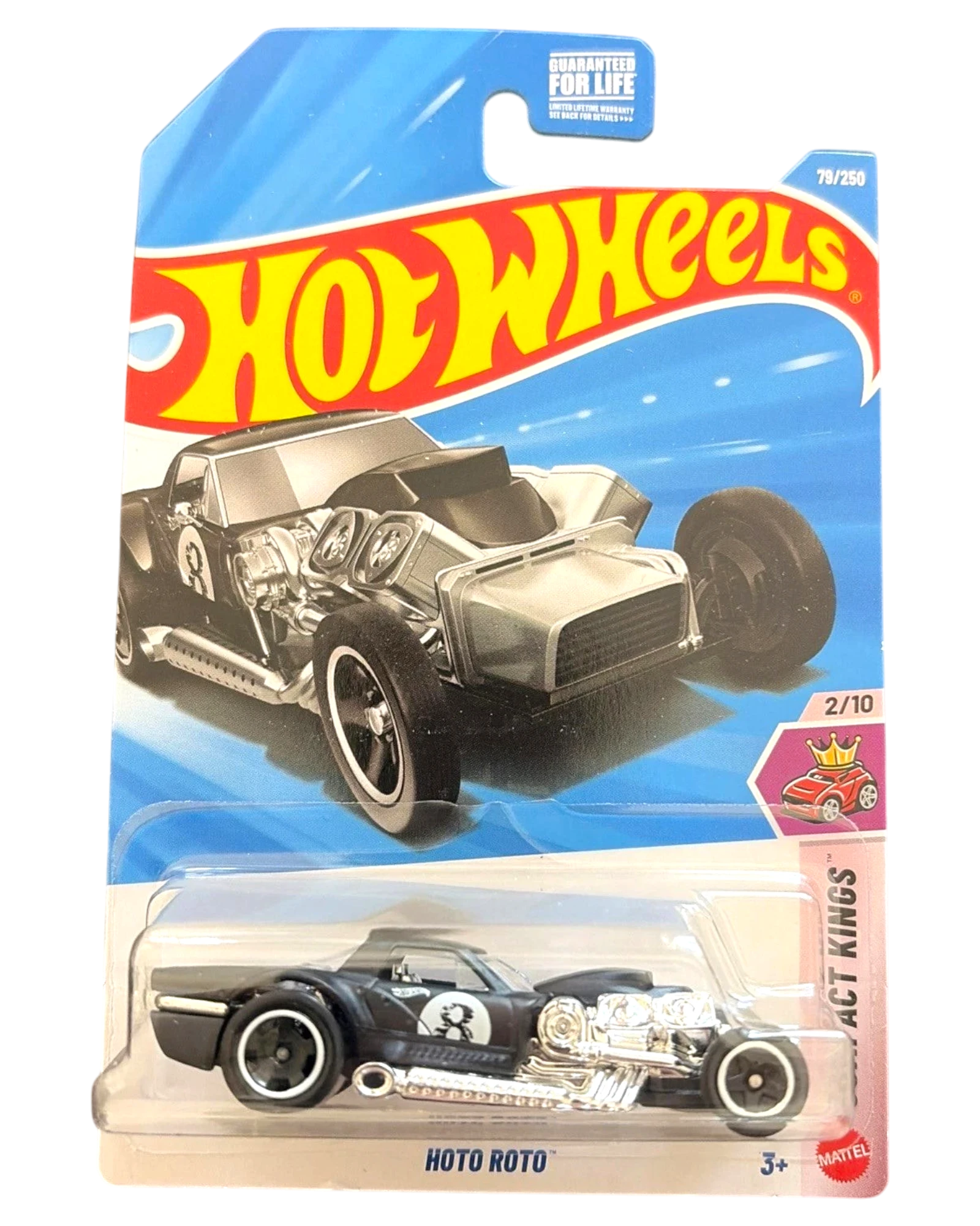 More Than Diecast Hot Wheels Hoto Roto black die-cast car from the Compact Kings series in original blister packaging