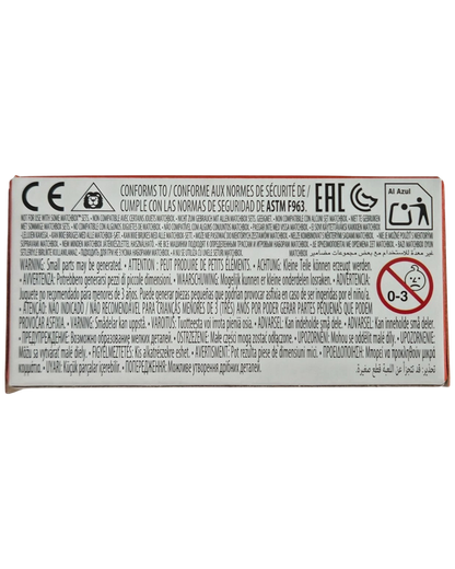 More Than Diecast Matchbox 1994 Jeep Cherokee Sport packaging back with safety warnings and compliance information