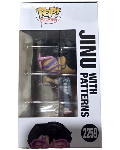 More Than Diecast Funko Pop Jinu Chase #2259 vinyl figure in box showing side profile with purple face markings