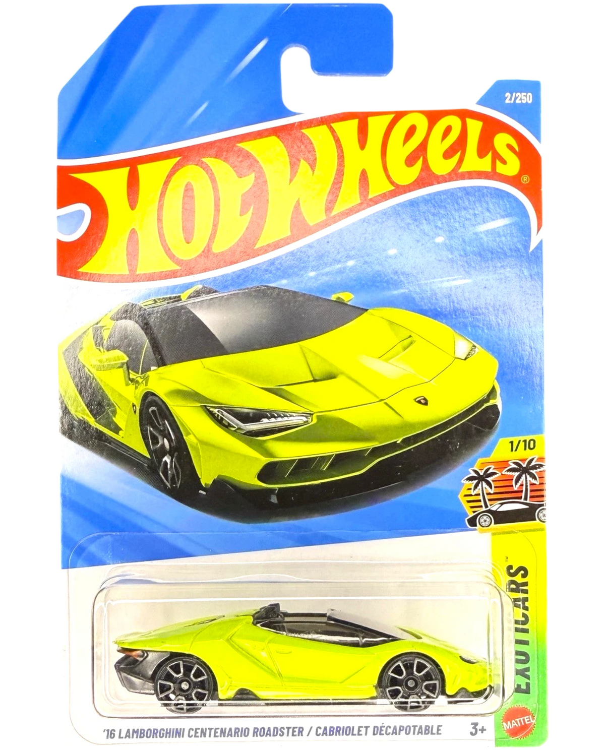 More Than Diecast 2026 Hot Wheels green 2016 Lamborghini Centenario Roadster die-cast car in original blister pack