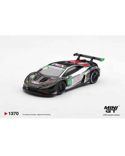 More Than Diecast Mini GT 1:64 Lamborghini Huracan GT3 EVO2 #45 DEX Wayne Taylor Racing race car model