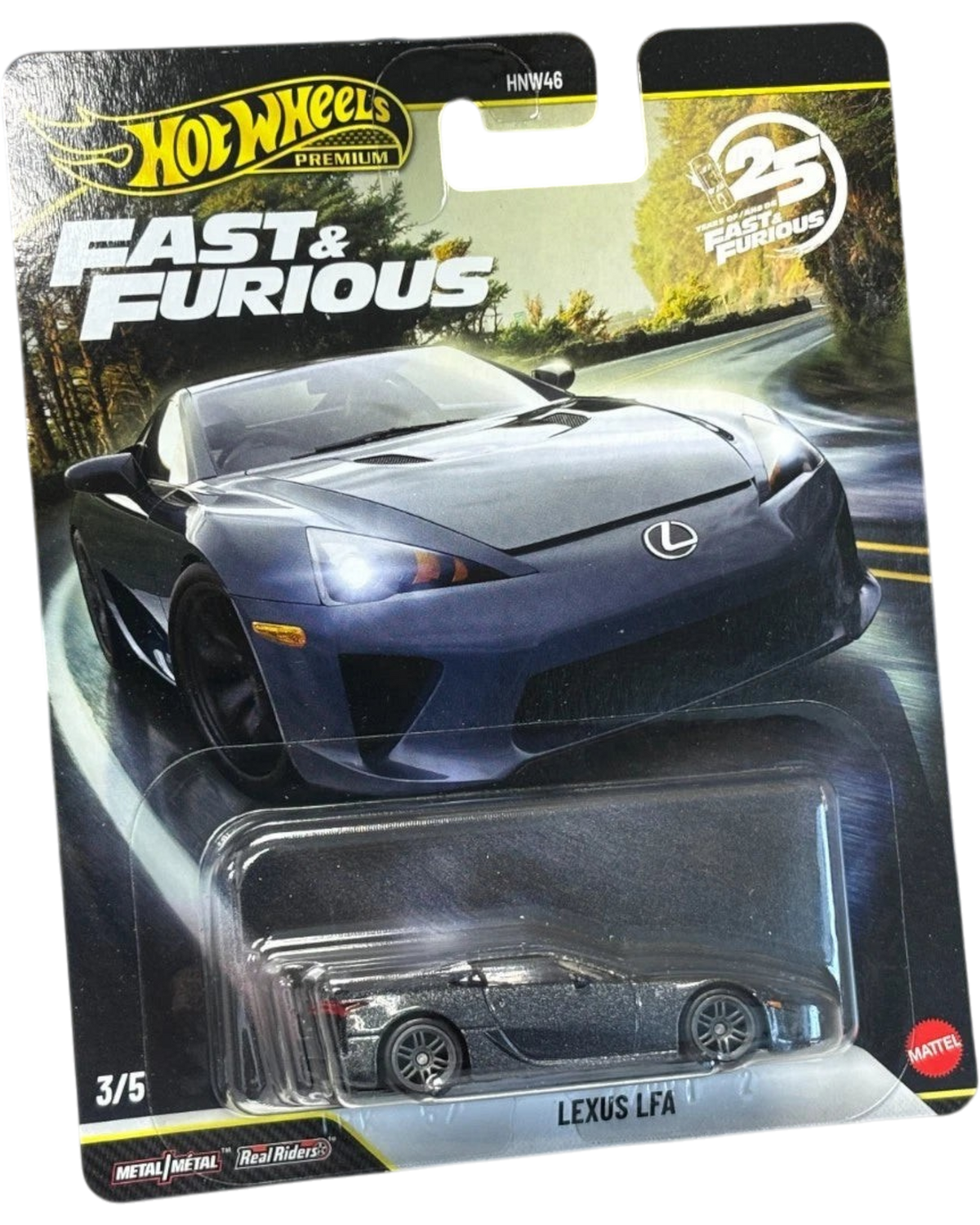 More Than Diecast Hot Wheels Lexus LFA 1:64 scale die-cast car from the Fast & Furious 25th Anniversary collection.