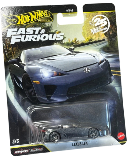 More Than Diecast Hot Wheels Lexus LFA 1:64 scale die-cast car from the Fast & Furious 25th Anniversary collection.