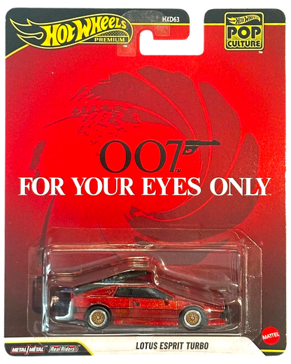 More Than Diecast Hot Wheels Premium Lotus Esprit Turbo 007 For Your Eyes Only collector car in blister packaging