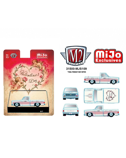 More Than Diecast M2 Machines 1978 Chevrolet C10 Silverado Valentine's Day Edition 1:64 scale diecast pickup truck