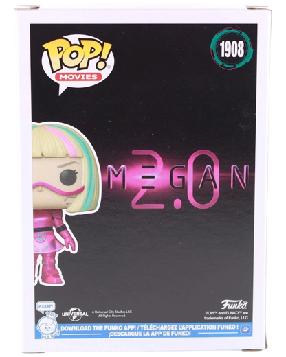 More Than Diecast Funko Pop! Movies M3GAN 2.0 figure #1908 packaging back showing character art and branding