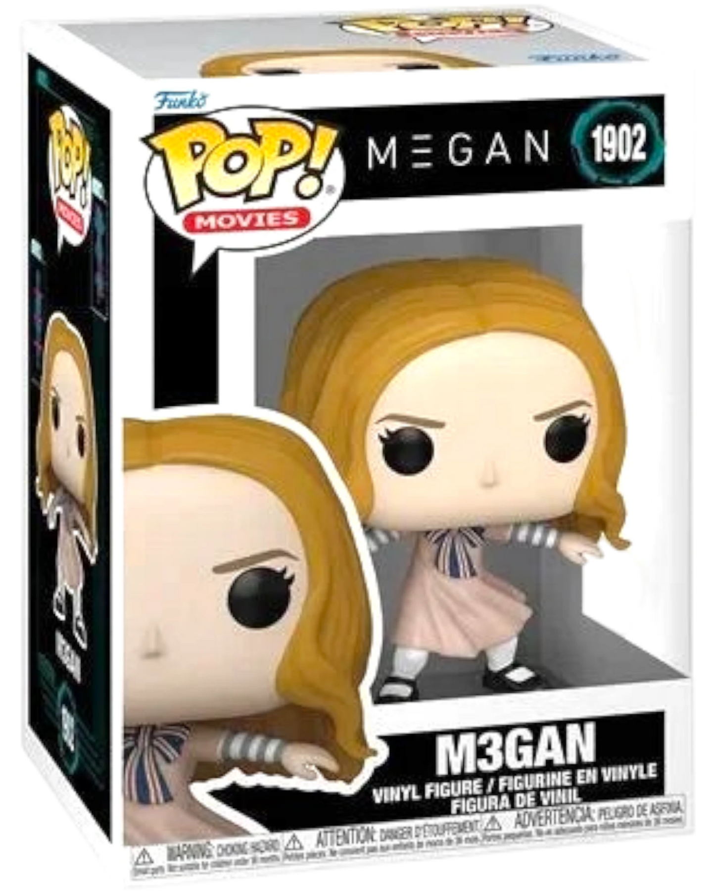 More Than Diecast Funko Pop! M3GAN dancing vinyl figure #1902 in display box with protective case