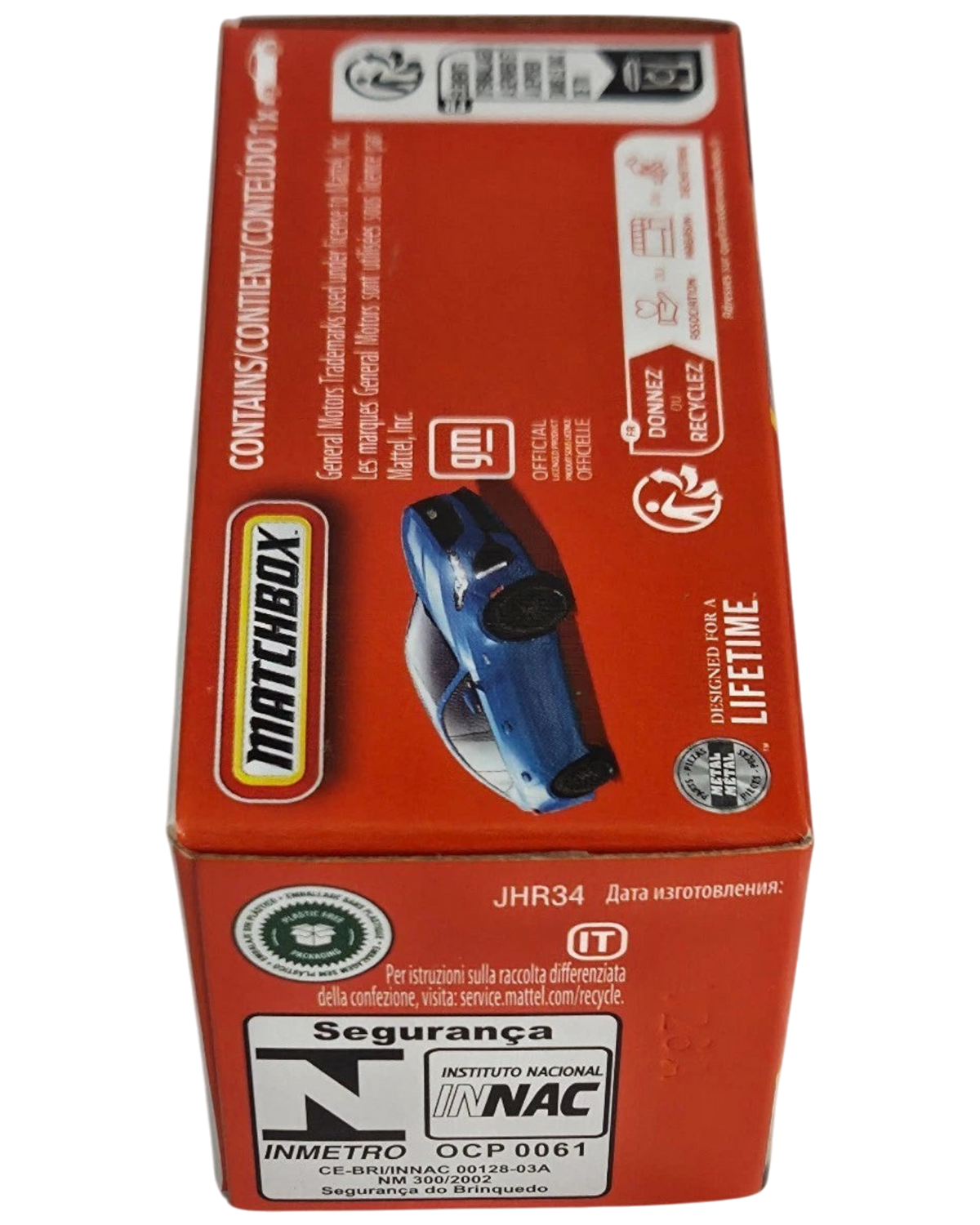 More Than Diecast Matchbox 2021 Cadillac CT5-V blue die-cast car packaging box showing vehicle illustration