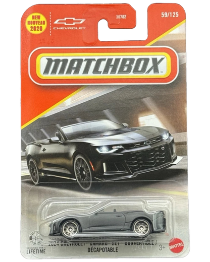 More Than Diecast Matchbox 2026 MBX Team Chevrolet 2024 Camaro ZL1 Convertible die-cast car in original packaging