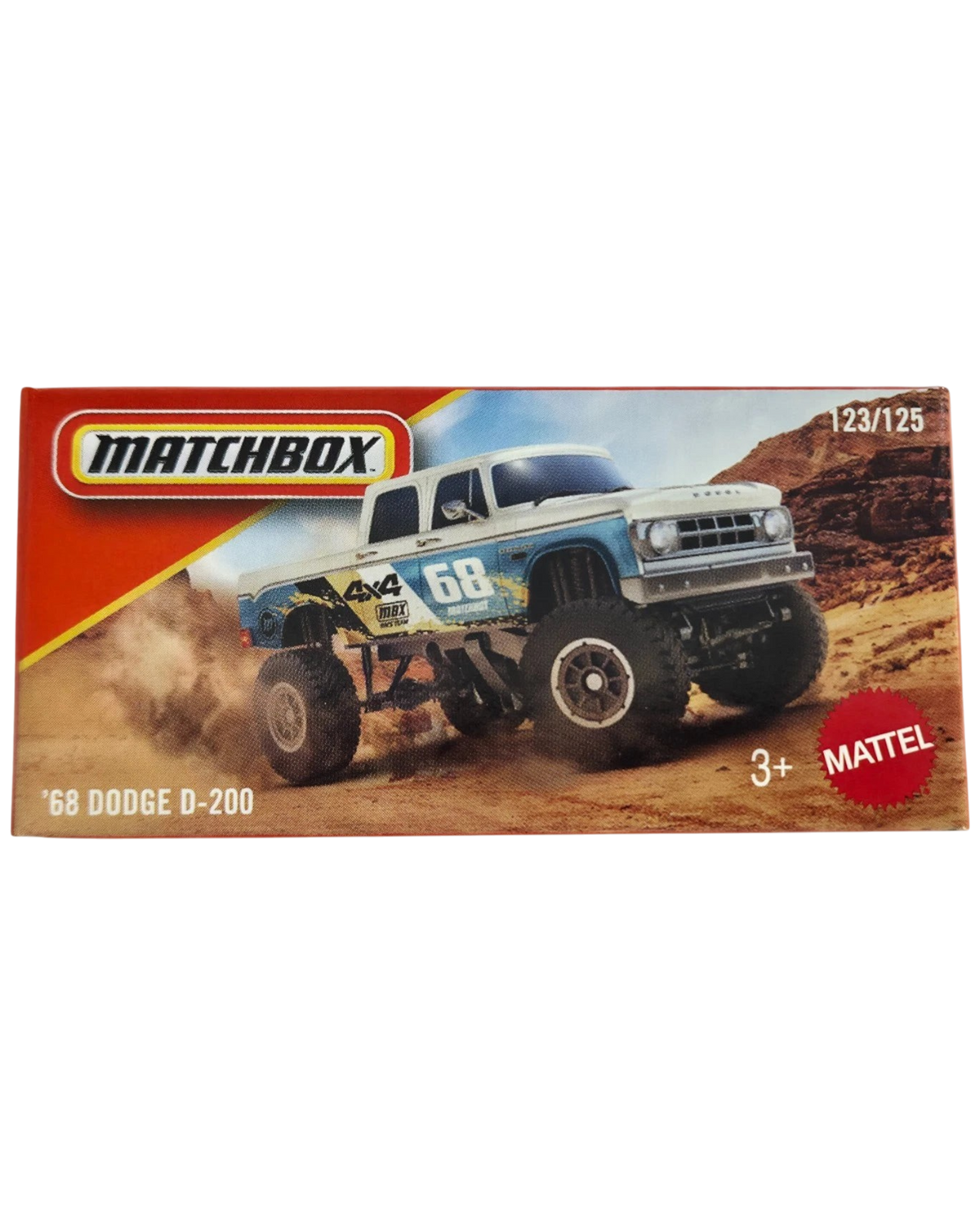 More Than Diecast Matchbox 1968 Dodge D-200 Adventure pickup truck die-cast toy in original packaging