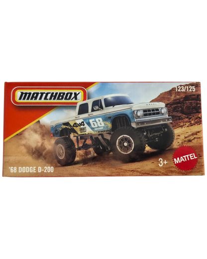 More Than Diecast Matchbox 1968 Dodge D-200 Adventure pickup truck die-cast toy in original packaging
