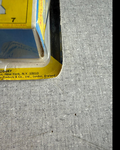 More Than Diecast vintage 1968 Matchbox No. 7 Ford refuse truck packaging detail with original box corner