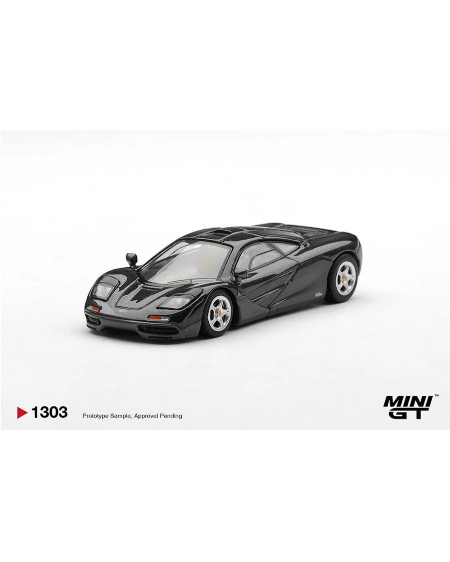 More Than Diecast Mini GT 1:64 scale McLaren F1 in blue-black metallic. Limited edition diecast model car.