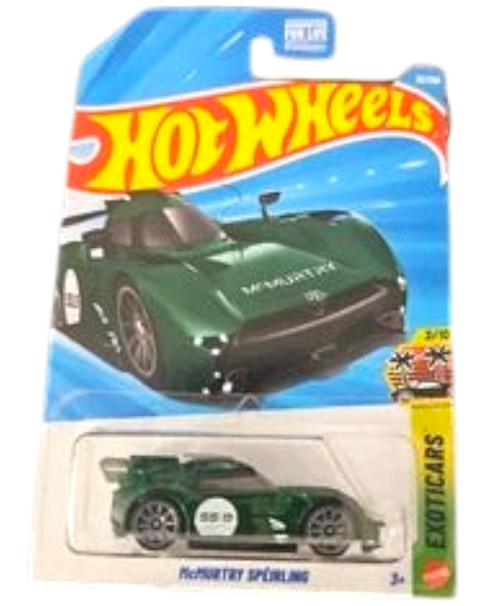 More Than Diecast Hot Wheels 2026 McMurtry Spéirling green 1:64 scale die-cast hypercar in original blister packaging