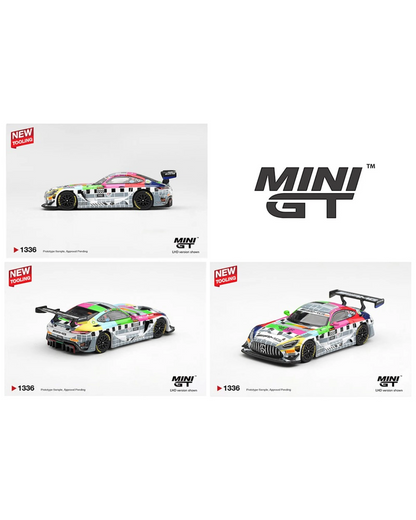 More Than Diecast Mini GT Mercedes-AMG GT3 #888 race car model with Meguiar's Bathurst 12 Hour 2025 livery