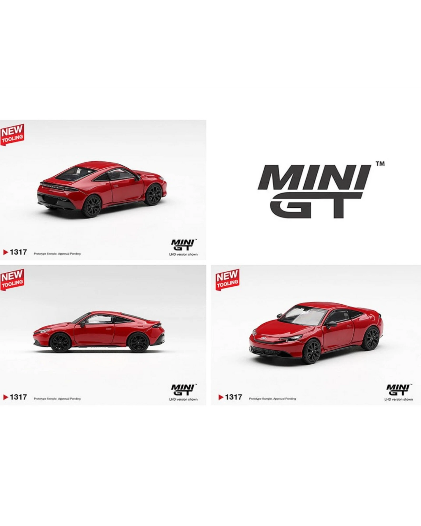 More Than Diecast Mini GT 1:64 scale red Honda Prelude rally car, limited edition with new tooling.