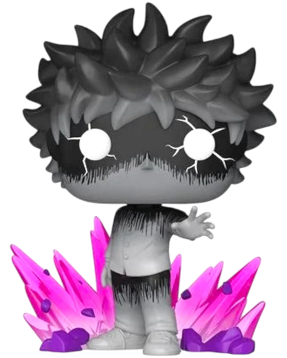More Than Diecast Mob Psycho 100 Mob Funko Pop! Vinyl Figure #2406, glow-in-the-dark, with pink crystal base.