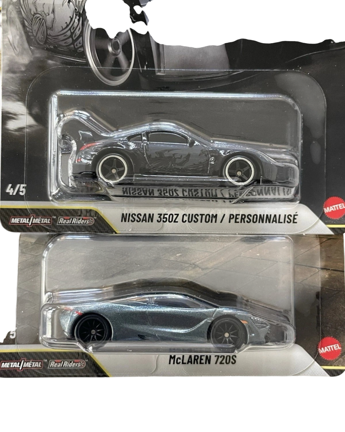 More Than Diecast Hot Wheels Fast & Furious 25th Anniversary Nissan 350Z Custom and McLaren 720S diecast cars