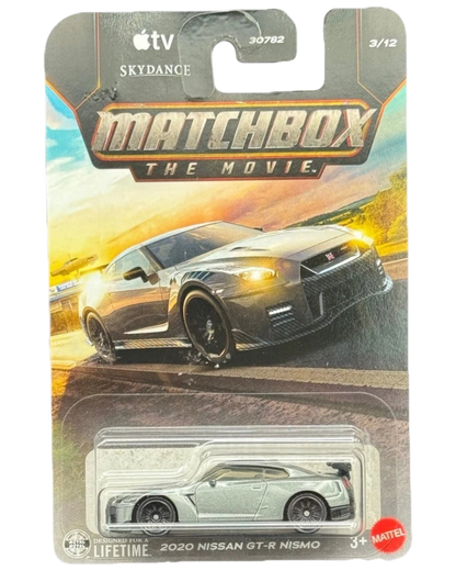More Than Diecast 1:64 scale 2020 Nissan GT-R Nismo in black from the Matchbox The Movie series on blister card