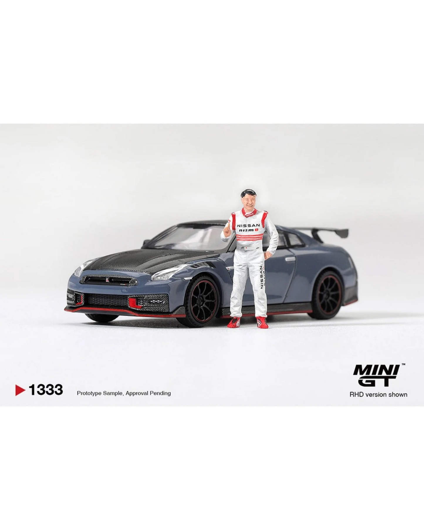 More Than Diecast 1:64 scale Nissan GT-R Nismo 2024 Tsukuba record car with Tsugio Matsuda driver figure